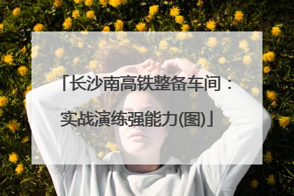 长沙南高铁整备车间：实战演练强能力(图)