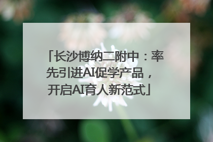 长沙博纳二附中：率先引进AI促学产品，开启AI育人新范式