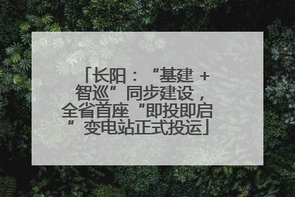 长阳：“基建 + 智巡”同步建设，全省首座“即投即启”变电站正式投运