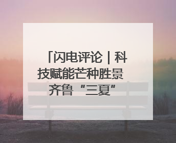 闪电评论｜科技赋能芒种胜景 齐鲁“三夏”画卷更壮美