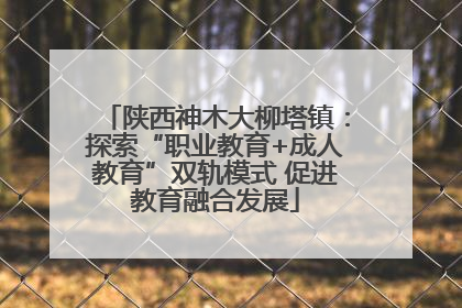 陕西神木大柳塔镇：探索“职业教育+成人教育”双轨模式 促进教育融合发展