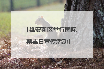 雄安新区举行国际禁毒日宣传活动