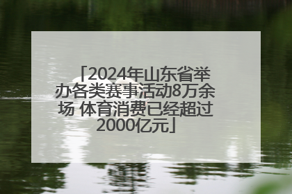 2024年山东省举办各类赛事活动8万余场 体育消费已经超过2000亿元