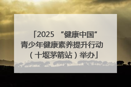 2025 “健康中国” 青少年健康素养提升行动（十堰茅箭站）举办