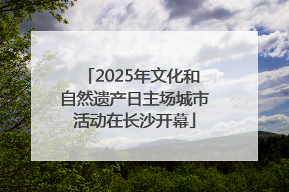 2025年文化和自然遗产日主场城市活动在长沙开幕