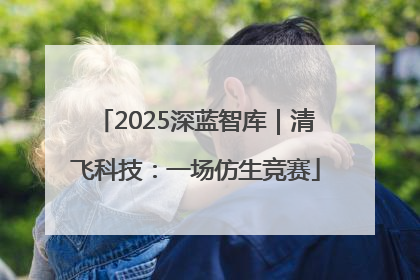 2025深蓝智库｜清飞科技：一场仿生竞赛